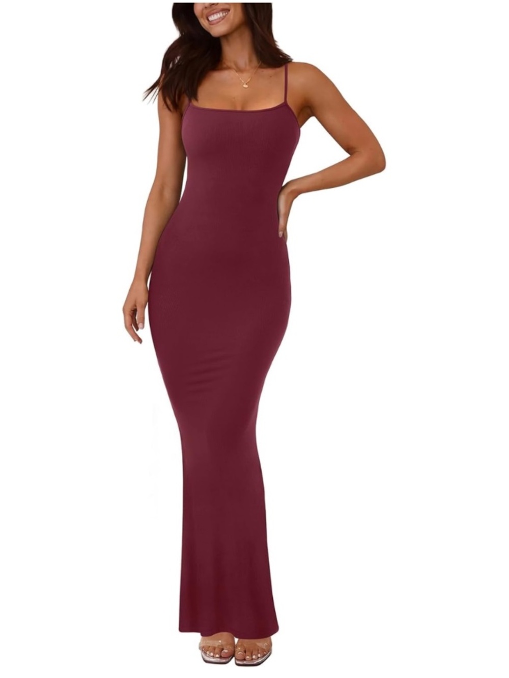 Ribbed Bodycon Maxi Dress